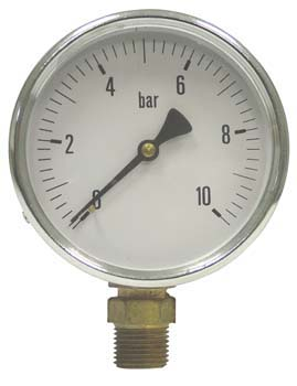 MANOMETRO RADIALE 0-6 BAR Ø=60mm. 1/4" – MANOMETRES Lamplast Maroc