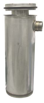 INVOLUCRO INOX CONDENSATORE PM18 SENZA SERPENTINO A=2\" B=1 H=478mm. Ø=183mm. – PIÈCES DÉTACHÉES POUR MACHINES DE NETTOYAGE À SEC Lamplast Maroc