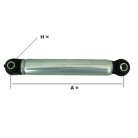 AMMORTIZZATORE 100N A= 85/275mm FORO H=10mm – PIÈCES DÉTACHÉES POUR MACHINES DE NETTOYAGE À SEC Lamplast Maroc